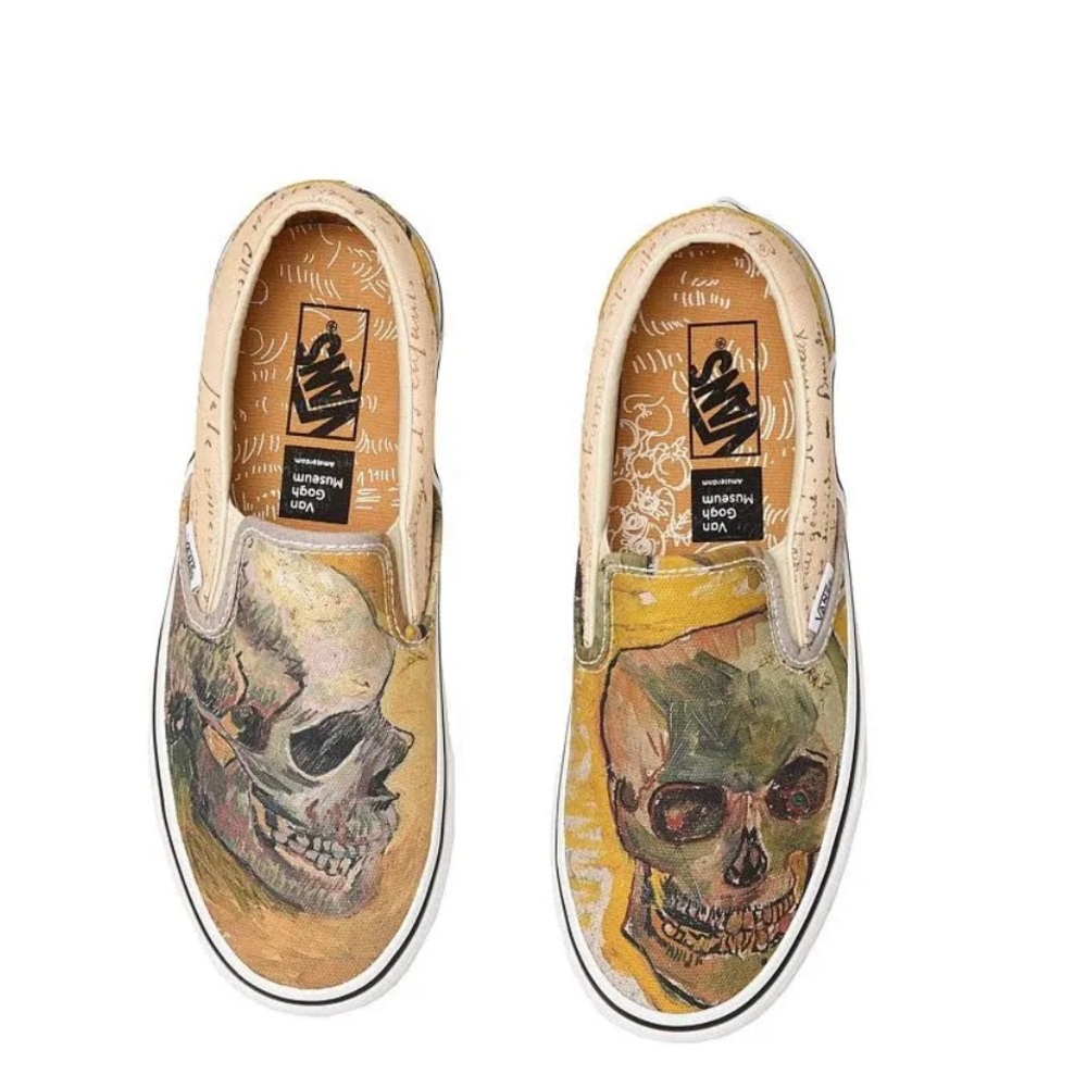 Vans Van Gogh slip ons skull